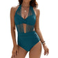 🌊✨ ¡OFERTA 50% OFF! Traje de Baño Halter de Una Pieza – Control de Abdomen y Look Seductor