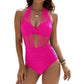 🌊✨ ¡OFERTA 50% OFF! Traje de Baño Halter de Una Pieza – Control de Abdomen y Look Seductor