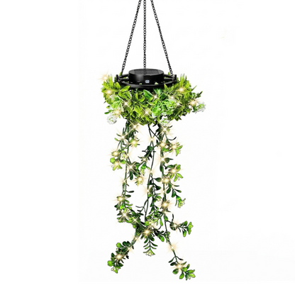 ⏰🔥 ¡OFERTA 50% OFF! 🌿✨ Luz Colgante Solar de Hiedra Artificial – Jardín Encantador, Iluminación Cálida y Decoración Exterior Sin Cables 🏡💡