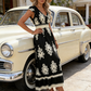⏰ ¡Oferta Limitada 50% OFF! 👗 Vestido Maxi Fluido con Estampado Barroco y Escote en V para Mujer – Elegancia y Comodidad Todo el Día 🏖️✨