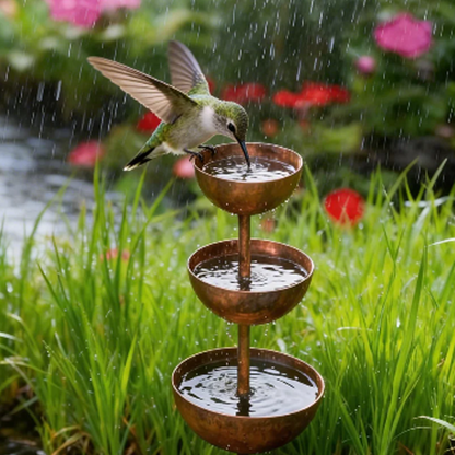 🕊️🌿 ¡OFERTA 50% OFF! Comedero y Bebedero para Pájaros de Jardín – Diseño Rústico