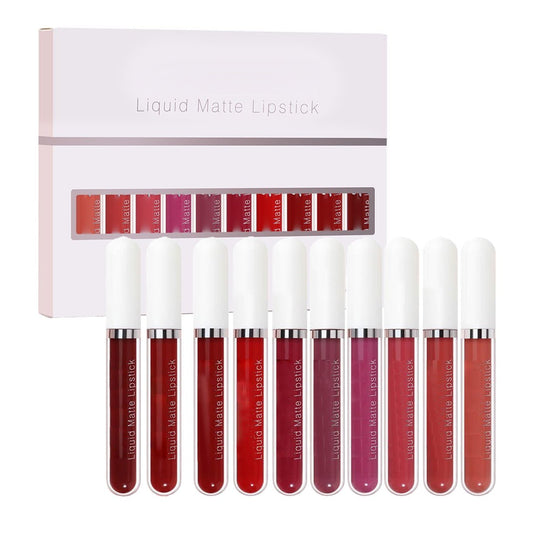 ⏰🔥 ¡Oferta Especial 50% OFF! 💄 Brillo de Labios Mate Impermeable – Set de 10 Piezas para Labios Perfectos Todo el Día ✨💋