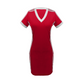 ⏰🔥 ¡50% DE DESCUENTO POR TIEMPO LIMITADO! 💃 Minivestido deportivo ajustado con cuello en V para mujer: corte entallado, elástico y perfecto para el verano ✨🔥