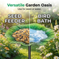 ⏰🔥 ¡50% DE DESCUENTO POR TIEMPO LIMITADO! 🐦 Comedero para Pájaros «Vibrant Garden» – Belleza y Funcionalidad en Tu Jardín 🌸🏡
