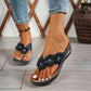 ⏰🔥 ¡Oferta Especial 50% OFF! 🌸 Sandalias de Cuña – Adornos Florales y Comodidad Todo el Día ✨👡