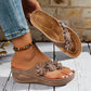 ⏰🔥 ¡Oferta Especial 50% OFF! 🌸 Sandalias de Cuña – Adornos Florales y Comodidad Todo el Día ✨👡