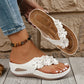 ⏰🔥 ¡Oferta Especial 50% OFF! 🌸 Sandalias de Cuña – Adornos Florales y Comodidad Todo el Día ✨👡