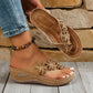 ⏰🔥 ¡Oferta Especial 50% OFF! 🌸 Sandalias de Cuña – Adornos Florales y Comodidad Todo el Día ✨👡
