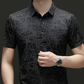 ⏰🔥 ¡50% DE DESCUENTO POR TIEMPO LIMITADO! 👕 Camisa de Hombre – Manga Corta con Patrón Geométrico Chic, Perfecta para Verano y Estilo Casual ✨🌿