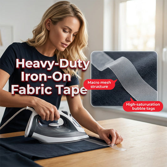 🔥 ¡OFERTA 50% OFF! 👗✨ Cinta Termoadhesiva para Dobladillos – Arregla Ropa Sin Coser, Fácil, Rápida y Con Acabado Profesional 🧵💖