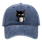 ⏰🔥 ¡50% DE DESCUENTO POR TIEMPO LIMITADO! 🧢 Gorra Vintage con Gato Negro – Estilo Único y Encantador para Cada Día ✨🐱
