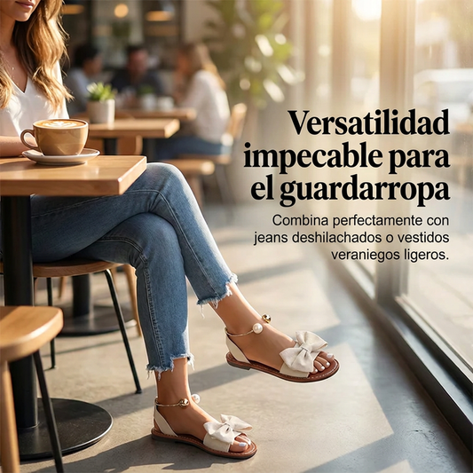 ⏰🔥 ¡50% DE DESCUENTO POR TIEMPO LIMITADO! 👡 Sandalias Elegantes con Tira al Tobillo y Detalle de Perlas ✨💖