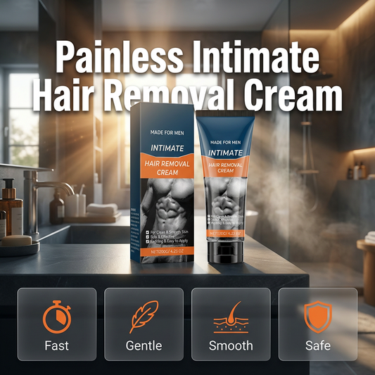 ⏰🔥 ¡50% DE DESCUENTO POR TIEMPO LIMITADO! 🪒 Crema Depilatoria Íntima para Hombre – Acción Rápida, Sin Dolor y Con Aloe Vera 🌿✨