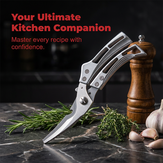 ⏰🔥 ¡50% DE DESCUENTO POR TIEMPO LIMITADO! ✂️ Tijeras de Cocina Multifuncionales – Corte Potente y Preciso en Segundos 🍽️✨