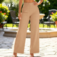 👖✨ ¡OFERTA 50% OFF! Pantalones Anchos de Mujer de Cintura Alta – Elegantes, Cómodos y Perfectos para Cualquier Ocasión 🌸