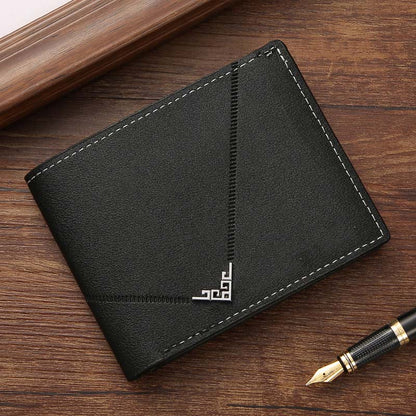 Cartera clásica, fina y práctica para hombre