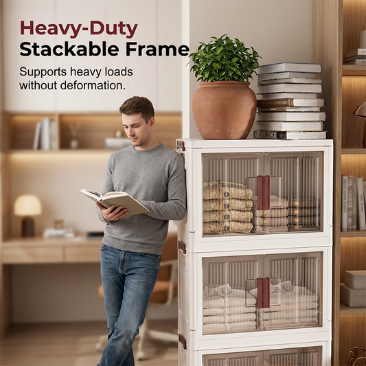 ⏰🔥 ¡50% DE DESCUENTO POR TIEMPO LIMITADO! 🧺 Caja de almacenamiento plegable grande con tapa: plegable, resistente y perfecta para ropa, juguetes y mantas 🏠✨
