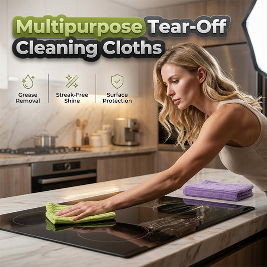 🧽✨ ¡OFERTA 50% OFF! Rollo de Paños de Limpieza Multiusos Reutilizables – Súper Absorbentes, Sin Rayones y Perfectos para Toda la Casa 🏠🔥