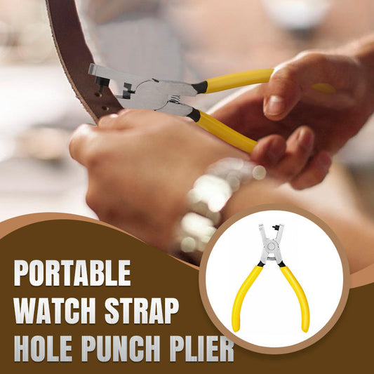 ⌚🛠️ ¡OFERTA 50% OFF! Alicates Perforadores de Correas de Reloj – Herramienta Profesional para Ajustar Correas de Cuero Fácilmente ✨
