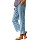 ⏰🔥 ¡50% DE DESCUENTO POR TIEMPO LIMITADO! 👖 Pantalones cortos holgados de color liso con botones laterales: cómodos, transpirables y con un estilo chic sin esfuerzo ✨💃