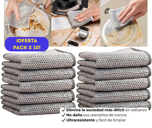 🎁49% DE DESCUENTO🔥PACK X20 PAÑOS MAGICOS PARA COCINA