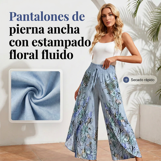 ⏰🔥 ¡50% DE DESCUENTO POR TIEMPO LIMITADO! 👖🌷 Pantalones Anchos Estampados para Mujer – Comodidad y Estilo en Cada Paso ✨💖