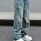 ⏰🔥 ¡50% DE DESCUENTO POR TIEMPO LIMITADO! 👖 Jeans oversize de pierna recta rasgados para hombre: modernos, cómodos y listos para el estilo urbano ✨🕶️