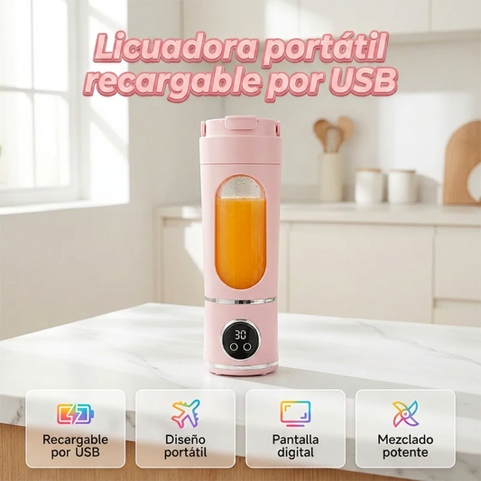 ⏰🔥 ¡50% DE DESCUENTO POR TIEMPO LIMITADO! 🥤✨ Licuadora Portátil USB – Prepara Jugos y Batidos en Cualquier Lugar 💖💪