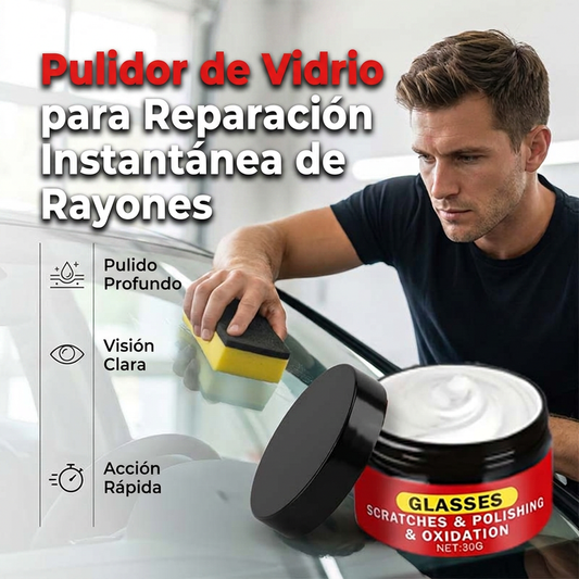 ⏰🔥 ¡50% DE DESCUENTO POR TIEMPO LIMITADO! ✨ Pulidor y Reparador de Rayones en Vidrio – Recupera el Brillo Original en Minutos 💎🛠️