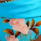 Bikini para Mujer de Tiro Alto con Estampado Floral