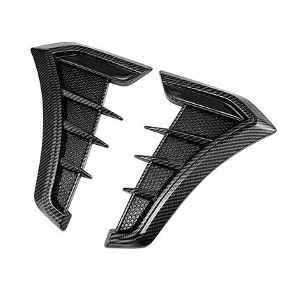 🏎️ ¡50% DE DESCUENTO AHORA! 🔥 Pegatinas para las rejillas de ventilación laterales del guardabarros del coche: diseño deportivo y protección contra arañazos. Embellecedor decorativo universal de TPU ✨