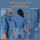 ⏰🔥 ¡50% DE DESCUENTO POR TIEMPO LIMITADO! 👖✨ Chaqueta de Denim de Manga Corta – Estilo Puff, Moderna y Cómoda 💖🌿