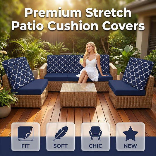 🛋️ ¡50% DE DESCUENTO POR TIEMPO LIMITADO! ✨ Funda para cojín de sofá de patio – Elástica, resistente al agua ✨