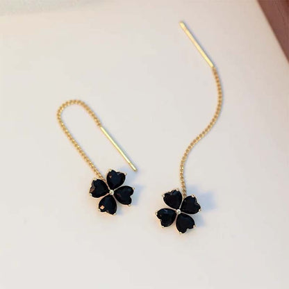 ⏰🔥 ¡50% DE DESCUENTO POR TIEMPO LIMITADO! 🍀 Pendientes de Trébol de Cuatro Hojas – Elegancia y Suerte en Cada Detalle ✨🌟