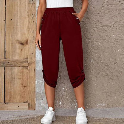 ⏰🔥 ¡50% DE DESCUENTO POR TIEMPO LIMITADO! 👖 Pantalones Capri Informales para Mujer – Comodidad y Estilo Todo el Día ✨🌿