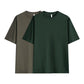 🔥ÚLTIMO DÍA 50% DE DESCUENTO ☀️Camiseta de hombre de color liso con hombros caídos