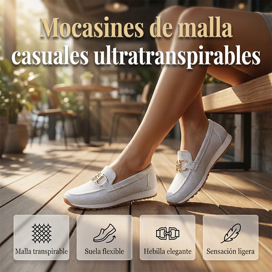 ⏰🔥 ¡50% DE DESCUENTO POR TIEMPO LIMITADO! 👡 Mocasines Casual de Malla para Mujer – Comodidad y Estilo Todo el Día ✨🌿