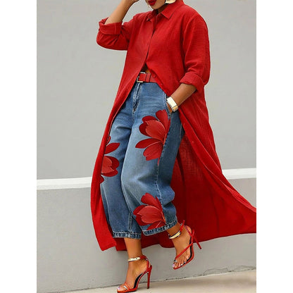 ⏰🔥 ¡50% DE DESCUENTO POR TIEMPO LIMITADO! 👗 Vestido Camisero Largo de Mujer – Elegancia y Comodidad Todo el Día ✨🌿