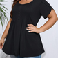 👚 ¡50% DE DESCUENTO AHORA! ✨ Camiseta de manga abullonada con frente plisado para mujer – Suave, transpirable y elegante – perfecta para el trabajo, el brunch o los días de primavera 🌸