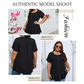 👚 ¡50% DE DESCUENTO AHORA! ✨ Camiseta de manga abullonada con frente plisado para mujer – Suave, transpirable y elegante – perfecta para el trabajo, el brunch o los días de primavera 🌸