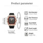 ⌚ Edición limitada – ¡50% de descuento! ✨ Reloj de lujo para hombre con forma de tonel y adornos de diamantes de imitación.