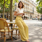 👖✨ ¡OFERTA 50% OFF! Pantalones de Mujer de Pierna Ancha con Cintura Elástica – Cómodos, Frescos y Elegantes para el Día a Día 💖