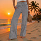 👖✨ ¡OFERTA 50% OFF! Pantalones de Mujer de Pierna Ancha con Cintura Elástica – Cómodos, Frescos y Elegantes para el Día a Día 💖