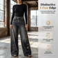 💥 ¡50% DE DESCUENTO HOY! Vaqueros Anchos de Mujer con Estilo Urbano y Detalles Metálicos 👖✨