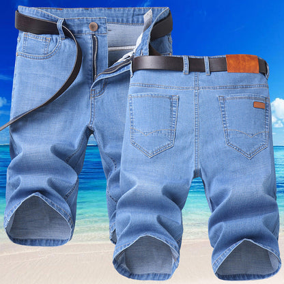 ⏳🔥 ¡50% DE DESCUENTO POR TIEMPO LIMITADO! 👖 Pantalones cortos vaqueros elásticos y transpirables para hombre: frescos, cómodos y con estilo ✨