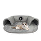 🐱 ¡OFERTA LIMITADA 50% OFF! ✨ Cama Túnel 2 en 1 para Gatos – Felpa, Plegable y Colapsible 🎾