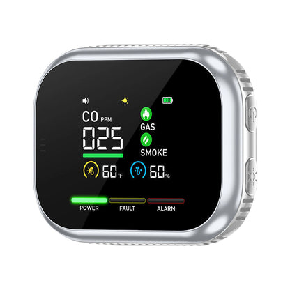🔥 ¡OFERTA 50% OFF! 🏠🚨 Detector Multigás 6 en 1 con Pantalla LCD – Protección Inteligente Contra CO, Gas, Humo y Riesgos del Hogar ⚡🛡️