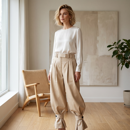 👖✨ ¡OFERTA 50% OFF! Pantalones Bombachos Plisados para Mujer – Cómodos, Elegantes y con Estilo Bohemio 🌸