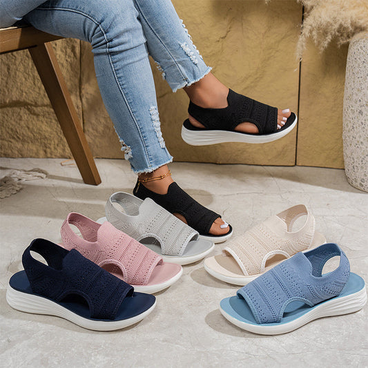 💥👡 ¡50% OFF! Sandalias de Plataforma Transpirables – Comodidad y Estilo Todo el Verano