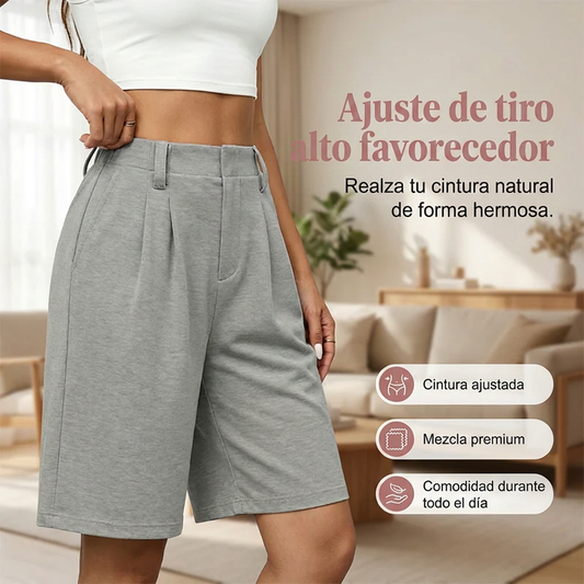 👗🔥¡50% DE DESCUENTO POR TIEMPO LIMITADO! Shorts plisados de talle alto para mujer: elegantes, cómodos y favorecedores ✨